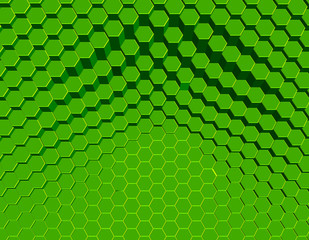 Abstract hexagonal background. Vector illustration. Futuristic style.