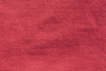 Red color cotton cloth texture.