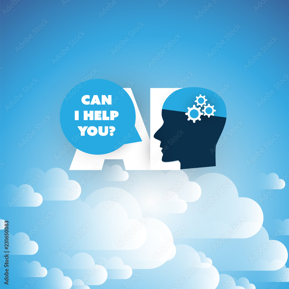 Poster cloud computing, automated support assistance, digital aid, deep learning and future technology conc