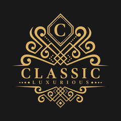 Letter C Logo - Classic Luxurious Style Logo Template