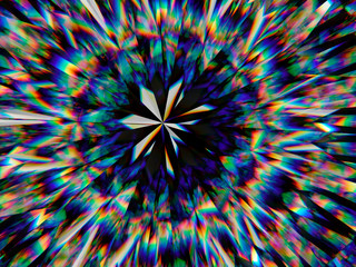 diamond structure extreme closeup and kaleidoscope