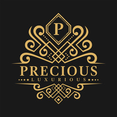 Letter P Logo - Classic Luxurious Style Logo Template