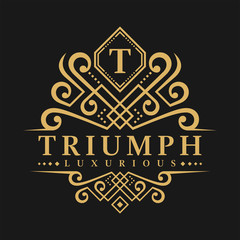 Letter T Logo - Classic Luxurious Style Logo Template