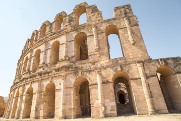 Fototapeta premium Roman amphitheater in El Djem Tunisia