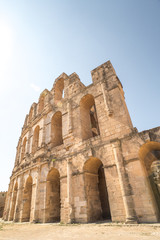 Naklejka premium Roman amphitheater in El Djem Tunisia