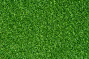 Green textile texture for background with visible fibers. 