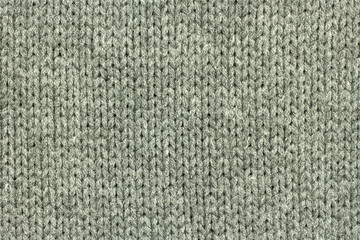 Grey Knitted Wool Background With Visible Details 