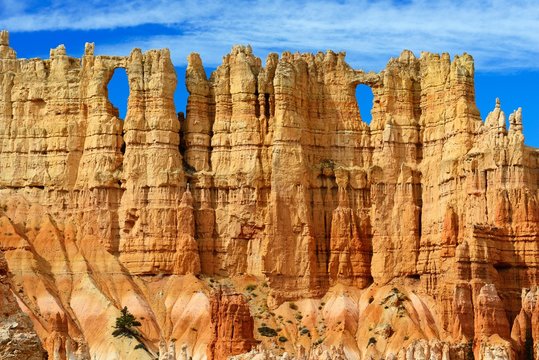 Window Section rock formations, Peckaboo Trail, Bryce Canyon National Park, Utah, USA, North America