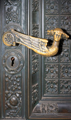 Türgriff am Portal des Kölner Doms