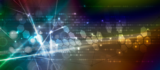 Artificial intelligence. Technology web background. Virtual concept