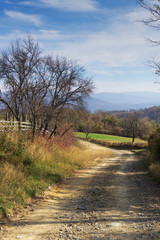 Fototapeta na wymiar Rural Roads.Rural Village Landscape