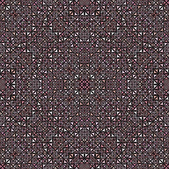 Pink seamless abstract curved triangle kaleidoscope pattern wallpaper - geometrical vector background design