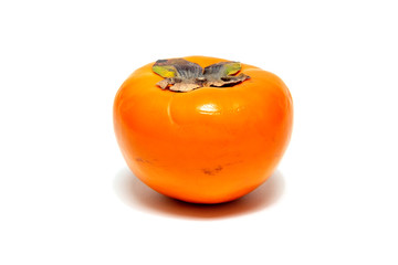 Group of Fresh Persimmon on iSolated White Background. Healthy Fruit