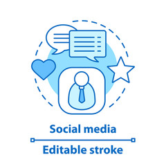 Social media concept icon