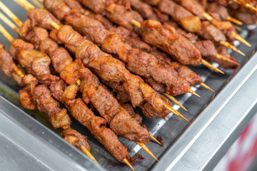 Traditional Chinese cuisine, roast lamb kebabs