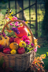 Fruit basket Autumn garden