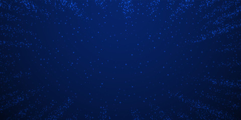 Magic stars Christmas background. Subtle flying sn