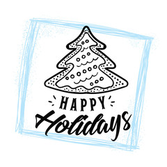 Merry Christmas typography.