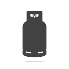 Propane gas tank icon vector
