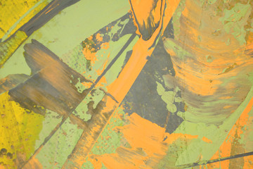 Artists oil paints multicolored closeup abstract background