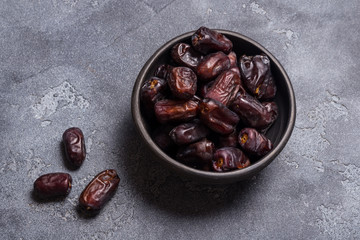 Black dates healthy dried fruits