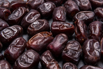 Black dates healthy dried fruits