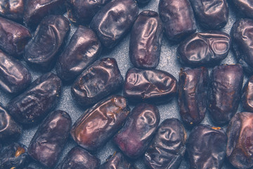 Black dates healthy dried fruits