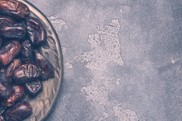 Black dates healthy dried fruits