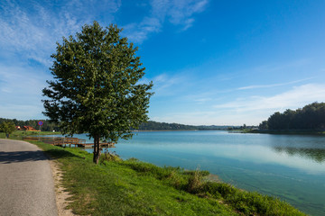 Fototapeta na wymiar Brodzkie lake near Krynki, Swietokrzyskie, Poland