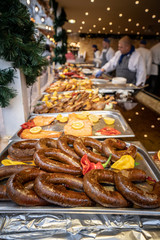 Hungarian street food in Budapest christmas fairs