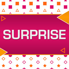 Surprise Pink Orange Basic Shapes Triangles 