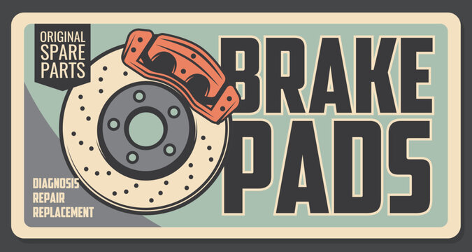 Spare brake pads diagnosis, repair and replacement