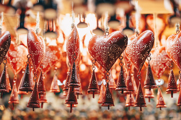 Fototapeta premium Christmas decorations in Salzburg Christmas Market