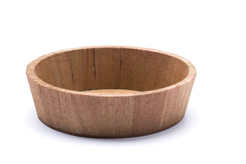 Wooden bowl.