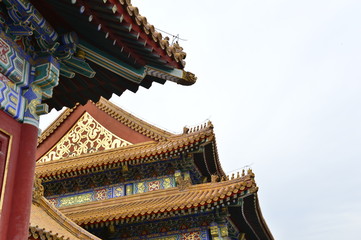 The ancient Chinese buildings