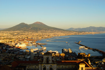View over Napoli and Vesuvio