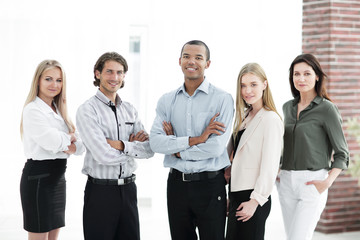 Fototapeta na wymiar confident multiethnic business team .the concept of teamwork