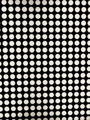 Light beige dots on black background