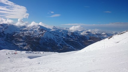 góry śnieg alpy niebo chmury szczyty  © DEM