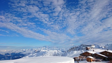 góry śnieg alpy niebo chmury szczyty  © DEM