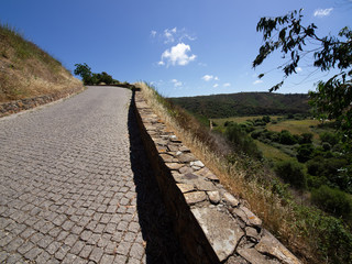 Fototapeta na wymiar Portuguese road to nowhere