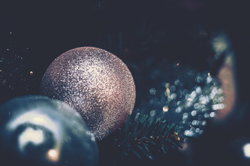 Background of Christmas Decoration on vintage style