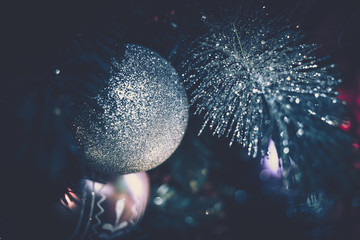 Background of Christmas Decoration on vintage style