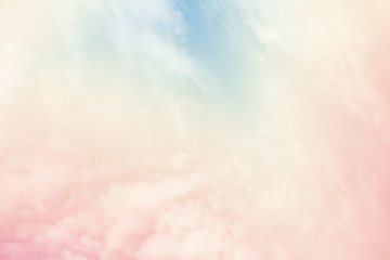 sun and cloud background with a pastel colored

