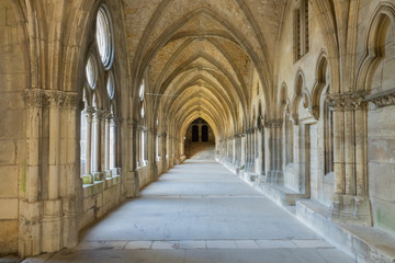 Fototapeta na wymiar Ville de Toul, Cloitre de la cathédrale Saint Étienne