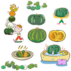 かぼちゃいろいろ　冬至