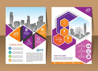Poster brochure flyer design template vector, Leaflet cover presentation abstract geometric background, layout in A4 sizePoster brochure flyer design template vector, Leaflet cover presentation abstra