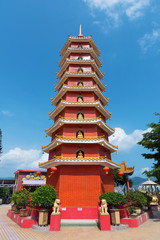 Pagoda of Ten Thousand Buddhas Monastery in Hong Kong, China