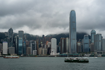 Hong Kong downtown skyscrapers