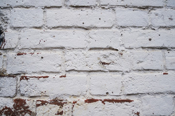 old white brick wall